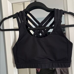 Lululemon Black Strappy Sports Bra 6